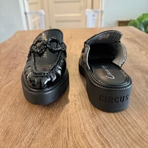 CIRCUS NY By SAM EDELMAN | Nancy Black Glossy Slip On Mules | Women’s Size 7